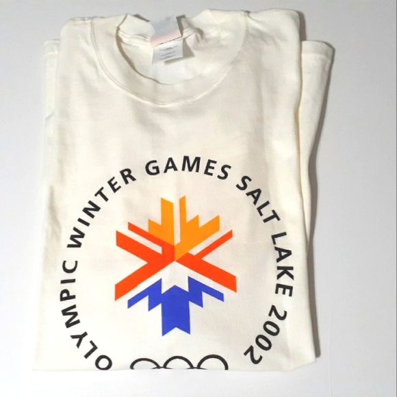 Vintage Men's Olympic Winter Games Salt Lake 2002 White Tshirt - Picture 11 of 11